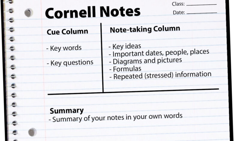 How to Take Smart Notes Using the Cornell Method